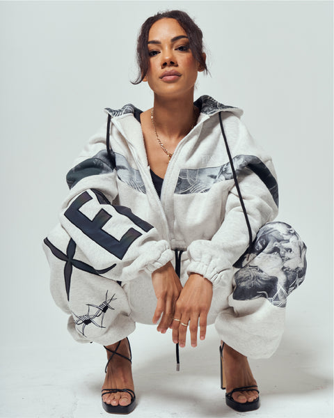 Cherub Crop Zip Hoodie