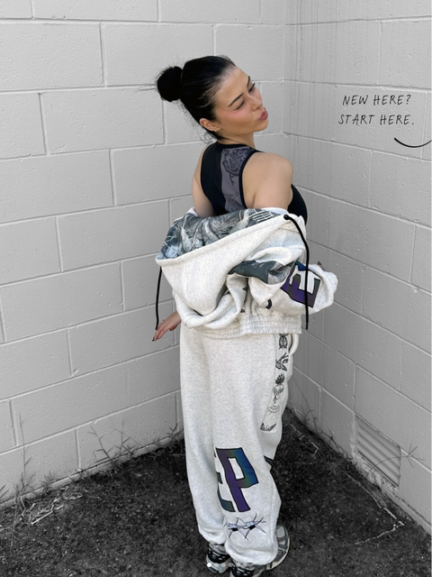 Cherub Crop Zip Hoodie