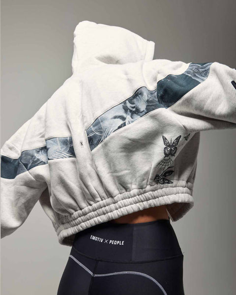 Cherub Crop Zip Hoodie