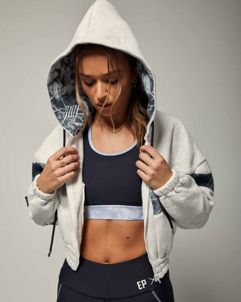 Cherub Crop Zip Hoodie