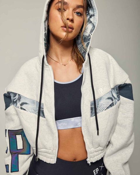 Cherub Crop Zip Hoodie