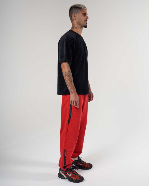 Mask Black Velour Raglan Tee - Men