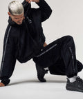 Mask Black Velour Sweat Pant - Men