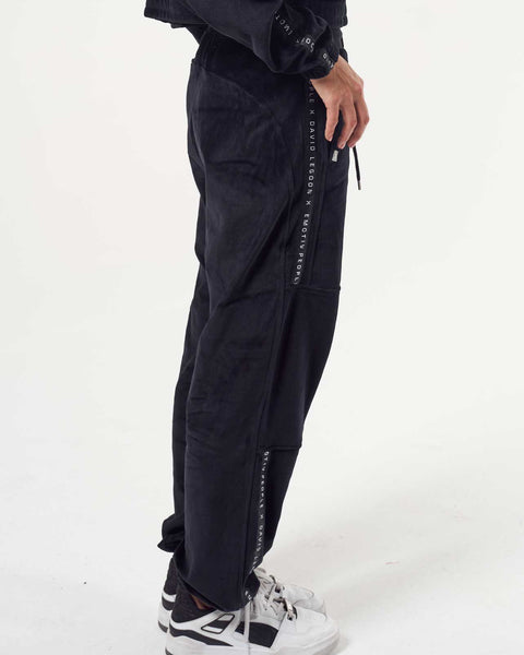 Mask Black Velour Sweat Pant - Men