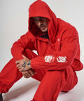 Mask Red Crop Hoodie - Men