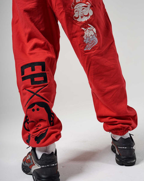 Mask Red Sweat Pant - Men