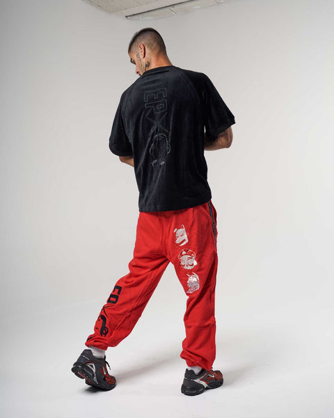 Mask Red Sweat Pant - Men