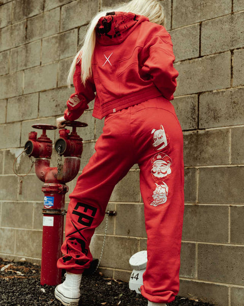Mask Red Sweat Pant