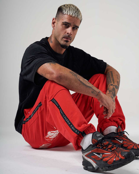 Mask Red Sweat Pant - Men