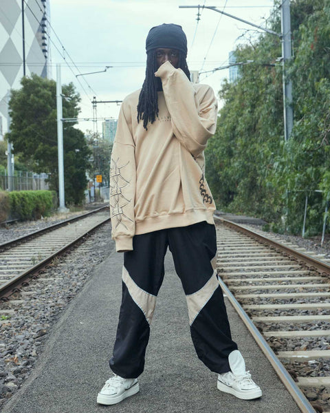 Barbed Wire Oversized Jumper - Men