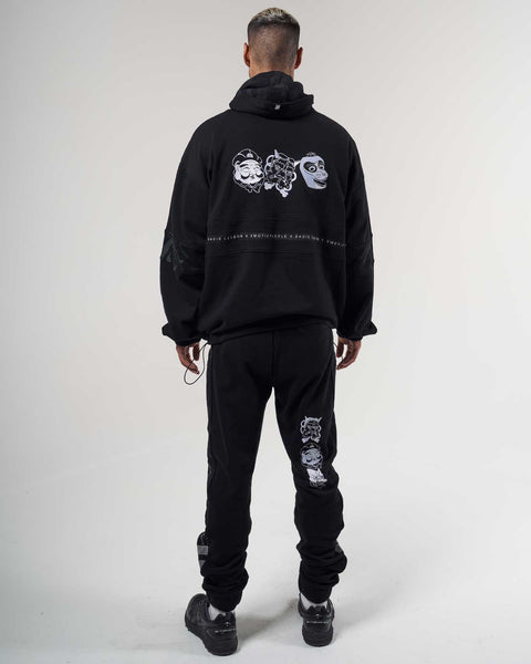 Mask Black Hoodie - Men