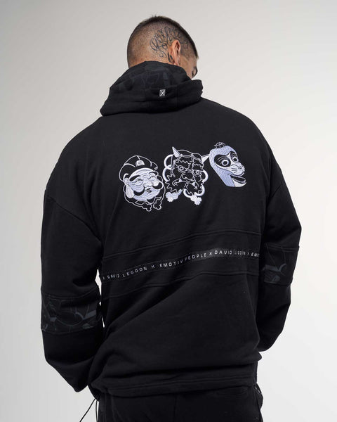 Mask Black Hoodie - Men