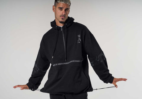 Mask Black Hoodie - Men