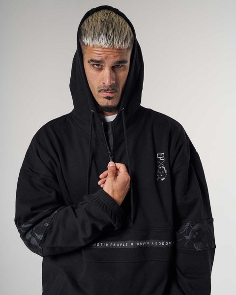 Mask Black Hoodie - Men