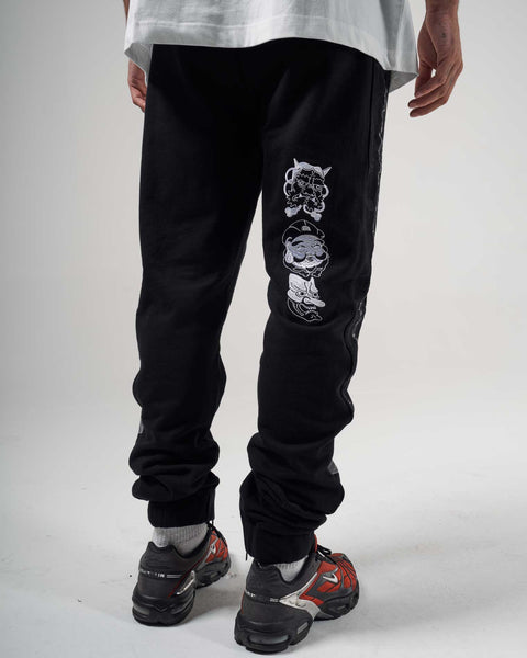 Mask Black Sweat Pant - Men