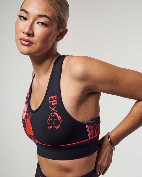 Red Mask Bra-top
