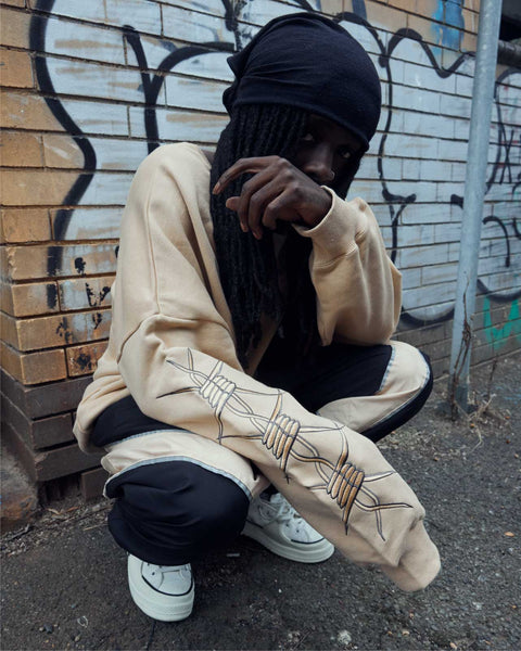Barbed Wire Oversized Jumper - Men