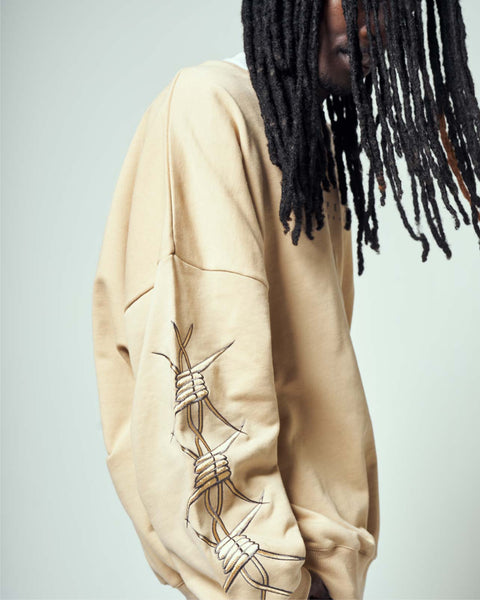 Barbed Wire Oversized Jumper - Men