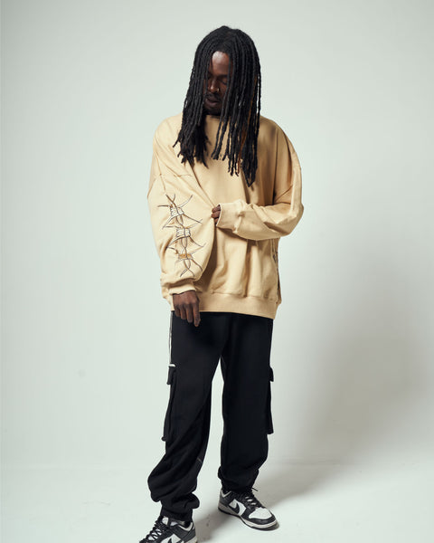 Barbed Wire Oversized Jumper - Men