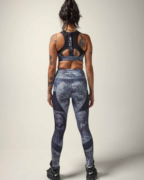 Religion Black & White Legging - Full Length