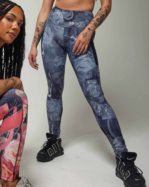 Religion Black & White Legging - Full Length