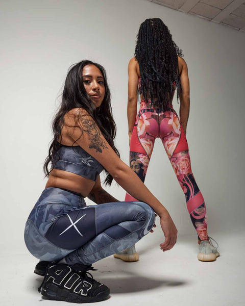 Religion Black & White Legging - Full Length