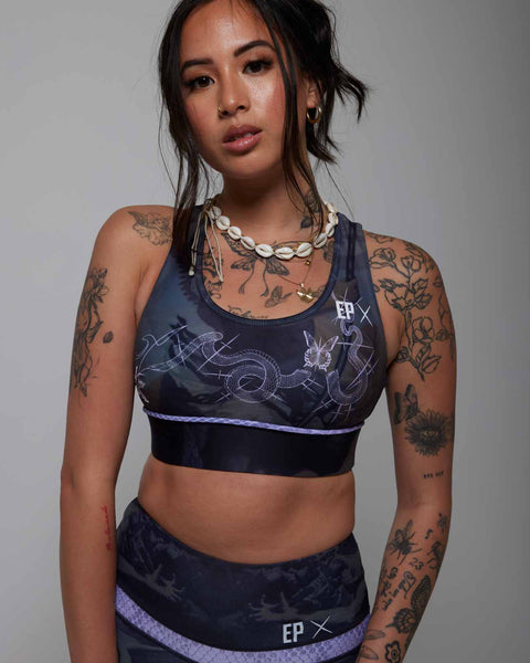 Snake Dark Bra Top