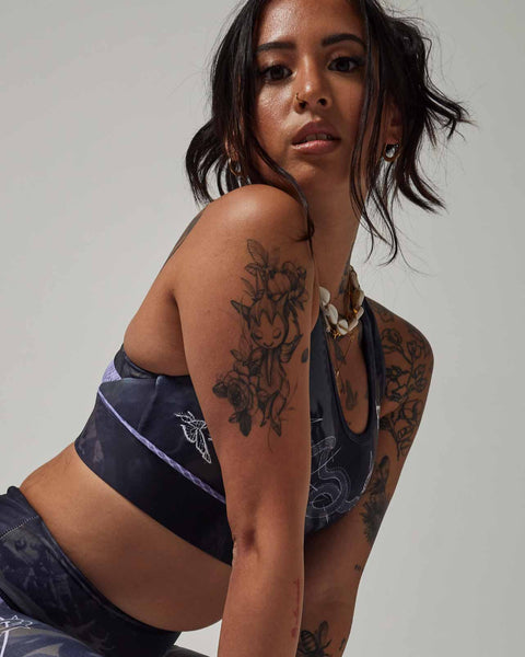 Snake Dark Bra Top