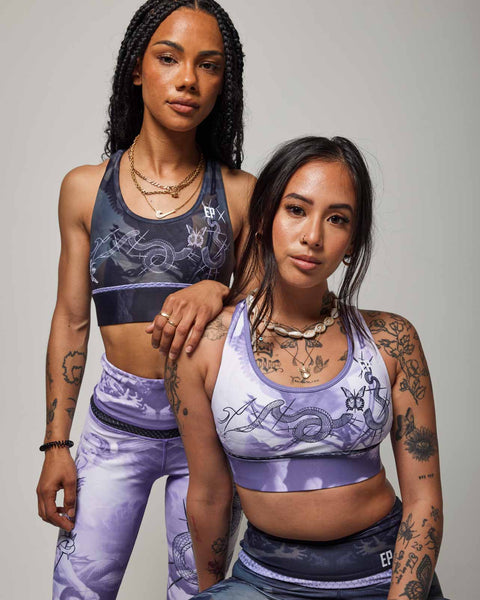 Snake Lilac Bra Top