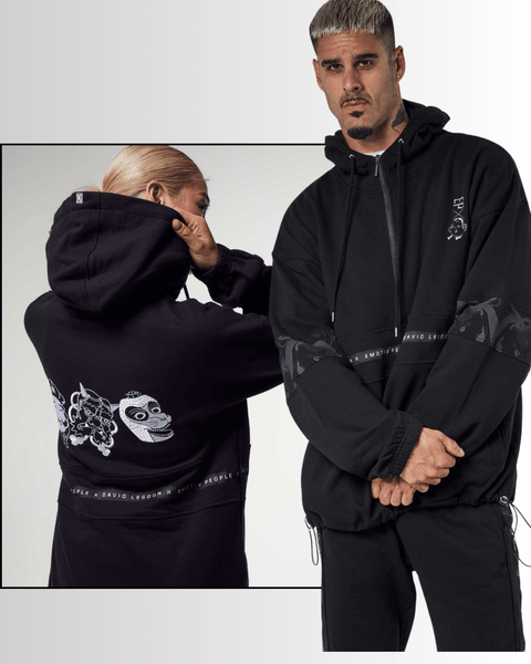 Mask Black Hoodie