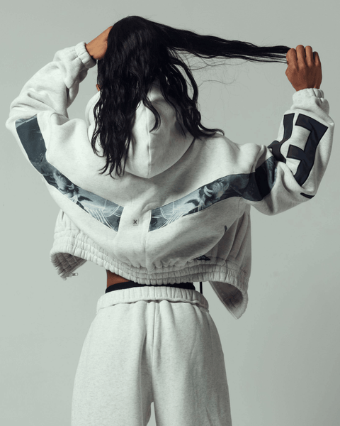 Cherub Crop Zip Hoodie