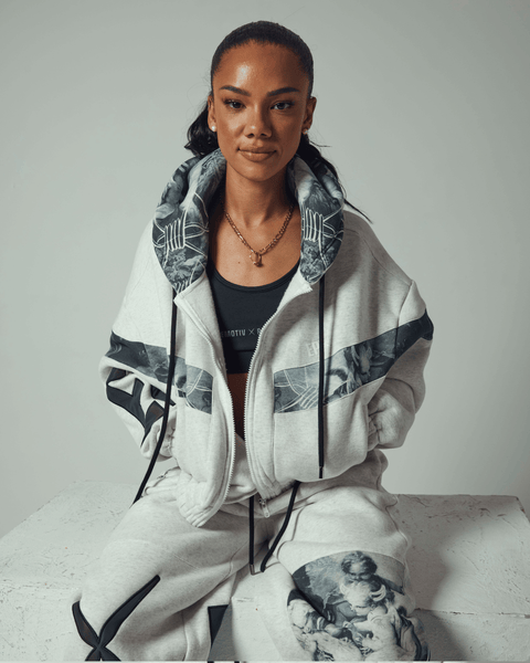 Cherub Crop Zip Hoodie