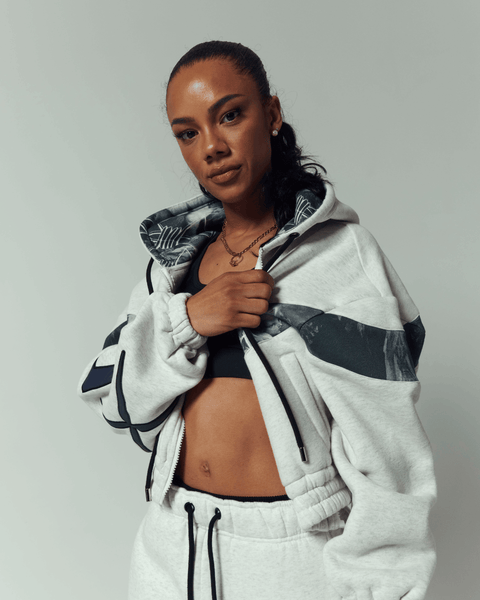 Cherub Crop Zip Hoodie