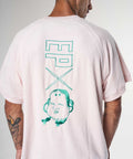 Mask Pink Velour Raglan Tee - Men