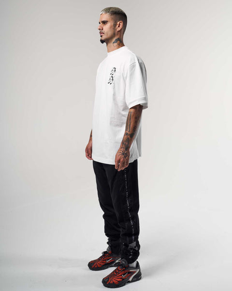 Mask White Box Tee