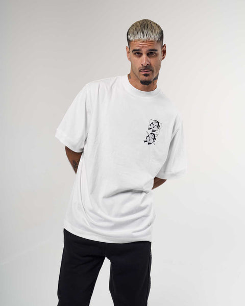 Mask White Box Tee