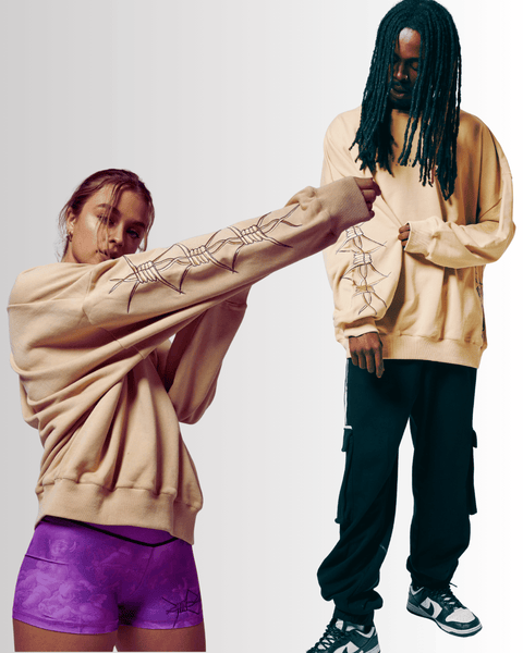 Barbed Wire Oversized Jumper
